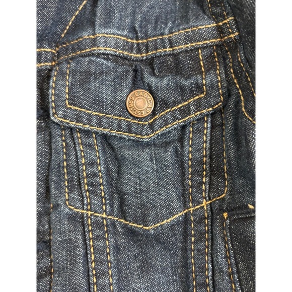 Baby Gap‎ Denim Jacket Dark Wash Jean Coat Copper Buttons 12-18 Months Kids - Picture 6 of 9